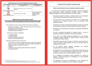 instructions in writing in accordance with ADR
