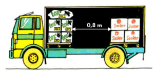 cargo arrangement in a truck