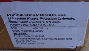 Name of the goods shown on the package - Honexpres