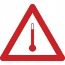Elevated temperature mark