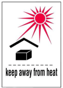 keep away from heat mark on packages - Honexpres