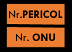 Sample orange plate with numbers