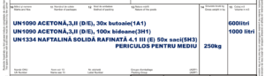 description of acetone + naphthalene