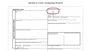 TAD accompanying document for the goods - Honexpres