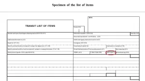 TAD T1 list of items - Honexpres
