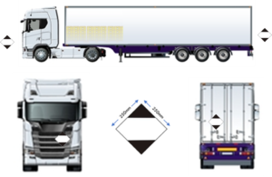 Marking of the transport unit