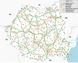 Romania's road network